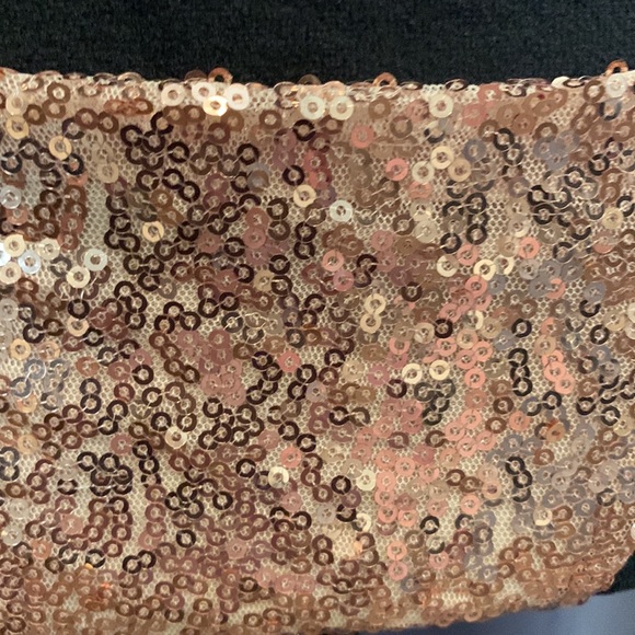 BRAND NEW NEVER WORN Rosegold Sequin Bikini w/ silver circles. Size Small. - Picture 5 of 8